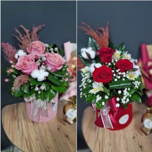 Flower Box with Roses